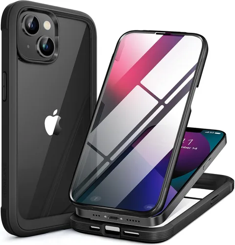 Miniatura 143 de Miracase Funda para iPhone 13 de 6.1 pulgadas, [sin burbujas] funda de teléfono de cuerpo completo con pantalla de vidrio completa integrada, sin