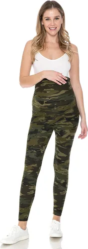 Miniatura 6 de Leggings Depot - Leggings de maternidad para mujer, sobre el vientre, mallas de yoga casuales para embarazo