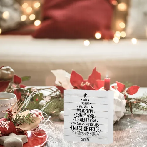 Miniatura 5 de Divertido letrero de Navidad para decoración de árbol de Navidad, decoración de Navidad para interiores, invierno, accesorios de escritorio