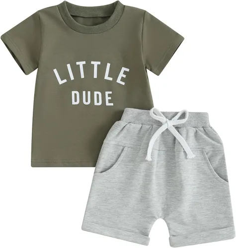 Miniatura 36 de Conjunto de camiseta de manga corta para bebé niño y niña, camiseta de manga corta, pantalones cortos casuales, ropa para recién nacidos, 6, 12, 18