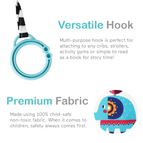 Miniatura 4 de Urban Kiddy™ Mi Primer Álbum Familiar del Bebé Juego de Regalo de Libro de Tela Fotográfico Suave para Recién Nacidos, Niños Pequeños y Niños