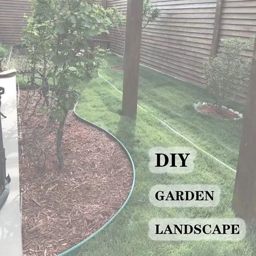 Miniatura 6 de Estacas de paisaje de jardín, 25 piezas, estacas de plástico para bordes de césped de 10 pulgadas para decoraciones al aire libre, bordes y 25 Pack