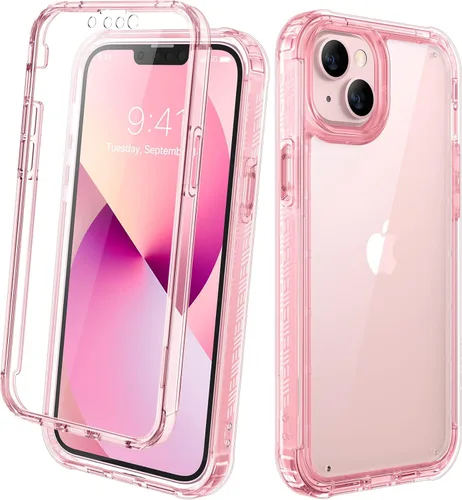 Miniatura 161 de Diaclara - Funda compatible con iPhone 11, carcasa resistente de cuerpo completo con protector de pantalla integrado sensible al tacto y Transparente