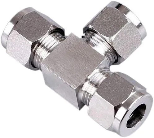 Miniatura 6 de Beduan Acero inoxidable neumático 3/8" accesorios de compresión Tee Let-Lok adaptador tubo conector