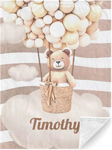 Manta personalizada con nombre, manta para recién nacido, regalos personalizados para mujeres/niños, manta de sublimación para niños, manta para