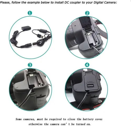 Miniatura 4 de Kit de adaptador USB de 5 V + adaptador USB QC3.0 + acopladores DMW DCC8 BLC12 BLC12E para Lumix DMC DMC-FZ1000 FZ2000 FZ2500 FZ300 G7 G6 G5 GH2
