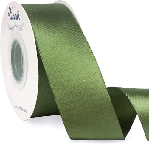 Miniatura 104 de Ribbli - Cinta de satén de doble cara dorada, 1 pulgada x 25 yardas, uso para ramo de lazos, envoltura de regalos, decoración de boda Dorado