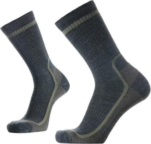 Miniatura 3 de SOLAX Calcetines de senderismo de lana merina, 72% para hombre, para senderismo, senderismo, acolchados, transpirables, paquete de 3