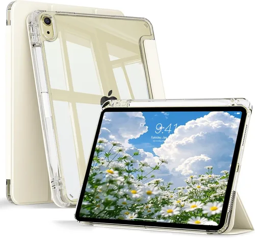 Miniatura 13 de KENKE Funda transparente para iPad Air de 11 pulgadas M3/M2 (2025/2024), iPad Air de 5ª/4ª generación (2022/2020) de 10.9 pulgadas con soporte