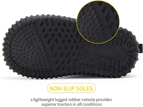 Miniatura 6 de BMCiTYBM Botas de nieve de invierno para bebés y niños pequeños, de piel sintética, cálidas, antideslizantes, zapatos para primeros pasos