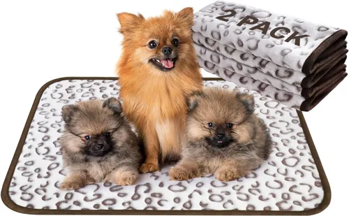Miniatura 15 de Qeils Almohadillas reutilizables para cachorros, paquete de 2 almohadillas lavables para orina para perros, almohadillas antideslizantes
