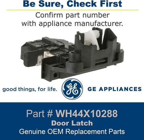 Miniatura 2 de GE WH44X10288 - Pestillo de puerta original OEM para lavadora GE
