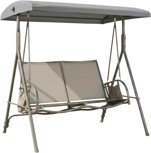 Miniatura 10 de Garden Winds Cubierta superior de repuesto RipLock 500 reforzada resistente compatible con Garden Treasures modelos de columpio para 2 personas Beige