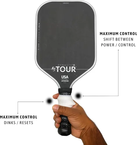 Miniatura 8 de Ayuda de entrenamiento de pickleball diseñada para potencia, precisión y control Herramienta de agarre multiposición para retroalimentación real
