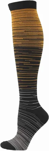 BJUTIR Calcetines de compresión para mujeres y hombres, 20-30 Mmhg, 3 pares de calcetines altos hasta la rodilla degradados, soporte de circulación