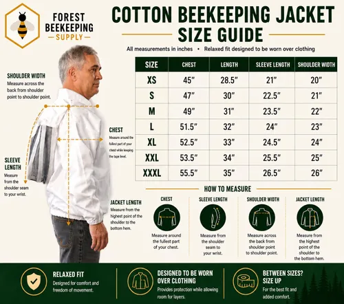 Miniatura 4 de Chaqueta de apicultura con velo y guantes de esgrima, chaqueta de abeja de algodón para hombres y mujeres, cremalleras de latón de alta resistencia