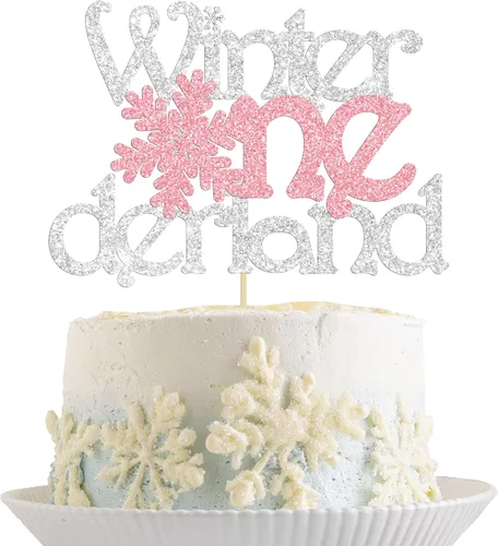 Miniatura 16 de 1 unidad de decoración de pastel de copo de nieve de "Bebé, hace frío afuera" con purpurina, decoración de pastel de baby shower de invierno