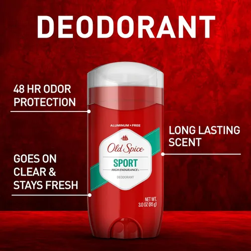 Miniatura 2 de Old Spice Desodorante sin aluminio para hombres, alta resistencia, protección del sudor 24/7 y protección contra olores, frescura 24/7 y aroma