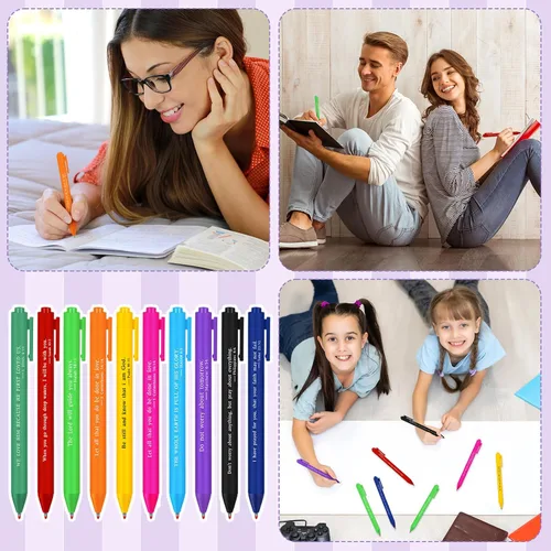 Miniatura 6 de Cholemy 50 bolígrafos con versículos bíblicos, regalos cristianos a granel, bolígrafos cristianos para mujeres, herramientas de escritura con citas