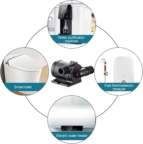 Miniatura 4 de Bomba de agua sumergible, 30 W CC sin escobillas de bajo ruido, bomba de agua para lavavajillas de escritorio, fuente acuario (4824A 24V)
