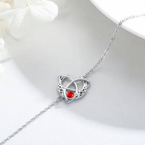 Miniatura 4 de Pulsera de piedra natal para mujer, plata de ley S925, pulseras celtas con dijes celtas, regalos de joyería, día de la madre, cumpleaños, día de San