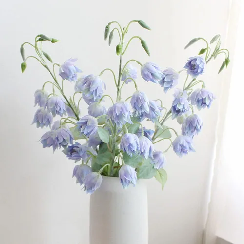 XZJMY 3 piezas de flores artificiales de seda de arándano para exteriores, plantas falsas de plástico sintético para decoración de oficina en casa,