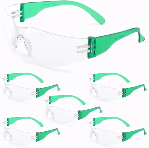 Miniatura 20 de BISON LIFE - Lentes de seguridad con protección envolvente resistente a arañazos, lente de policarbonato resistente a impactos ANSI Z87.1 4