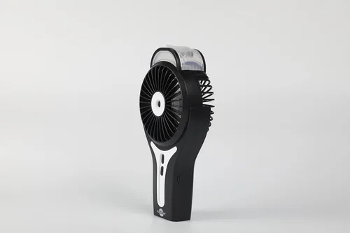 Miniatura 6 de Sunneday Ventilador de nebulización Ventilador de mano con niebla de agua Ventilador de pulverización de enfriamiento recargable Negro