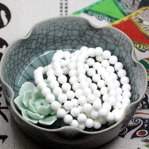 Miniatura 4 de Pulsera elástica de cuentas redondas de 0.315 in con piedras preciosas naturales de 7 pulgadas