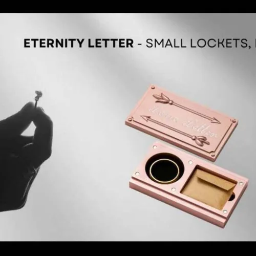 Miniatura 3 de E ETERNITY LETTER Caja de recuerdos de boda para recién casados y parejas, caja de recuerdos de boda, caja de almacenamiento con tapa de Keep Sake