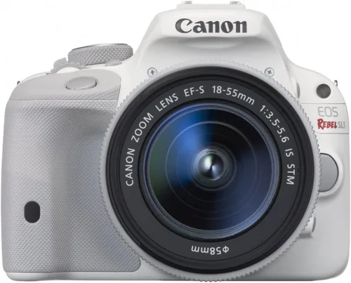 Canon EOS Rebel SL1 Digital SLR con EF-S 0.709-2.165 in es lente STM (blanco)