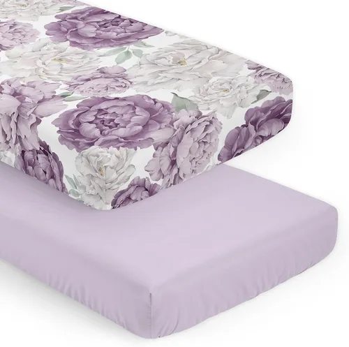Miniatura 9 de Sweet Jojo Designs Sábanas ajustables para cuna de bebé (rosa sólido) para niñas, guardería infantil, habitación de niños pequeños - Tamaño estándar