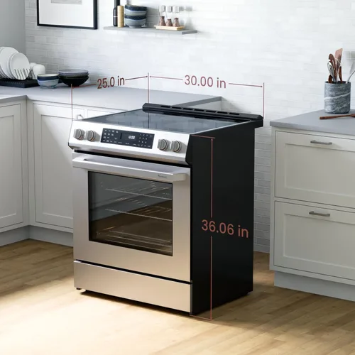 Miniatura 3 de Rangaire RRE303GS Estufa Eléctrica con Horno de Cristal Táctil de 30" - Acero Inoxidable, Quemadores Infrarrojos, Convección Verdadera