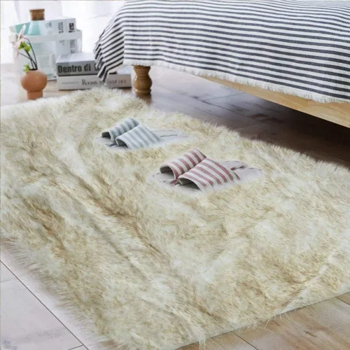 Miniatura 48 de Carvapet - Tapete suave de cuero sintético de oveja, lanudo y lujoso, grande (para decorar habitación), lado de la cama, dormitorio, sala de estar