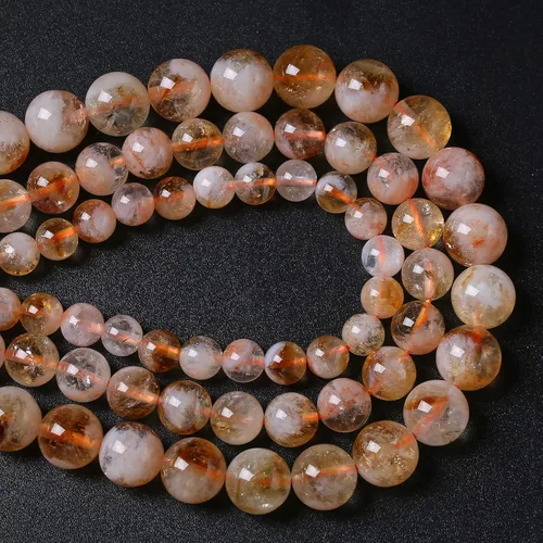 Miniatura 119 de 88 cuentas de cuarzo rutilado dorado de piedra natural de 4MM (5/32 de pulgada), gemas de grado 2A, cristal semiprecioso de actinolita, cuentas