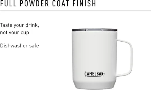 Miniatura 11 de CamelBak Horizon - Taza de campamento de 12 onzas, acero inoxidable aislado, tapa de tres modos, color negro