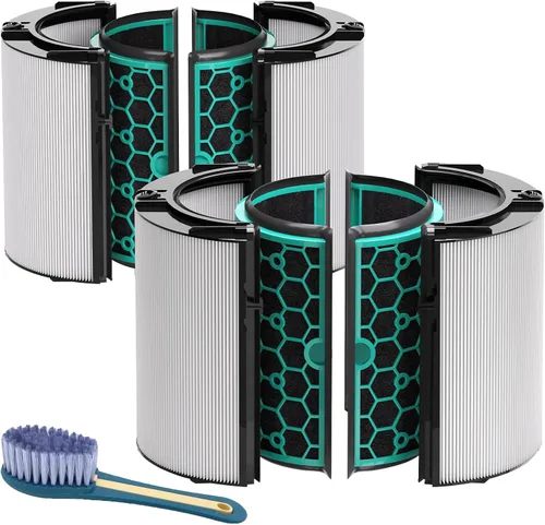 Miniatura 9 de Leemone Filtro de repuesto TP04 compatible con Dyson TP04 HP04 DP04 TP05 DP05 DP05, filtro de vidrio combinado de 360° y carbón activado