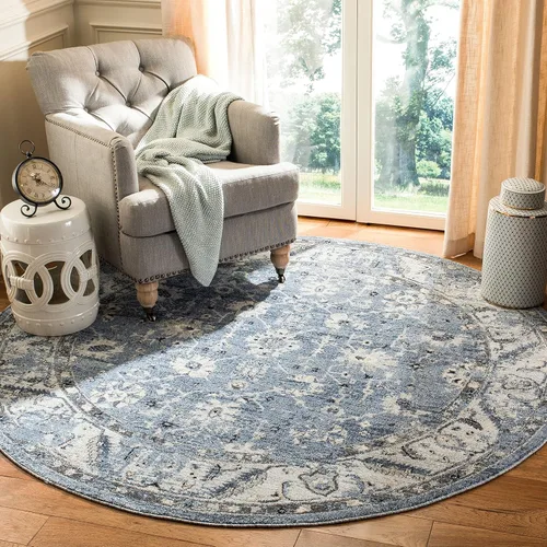 Miniatura 13 de SAFAVIEH Colección Charleston Alfombra de Acento - 2 pies x 5 pies, Gris & Gris Oscuro, Diseño Oriental con Efecto Desgastado, No Desprende Pelusa
