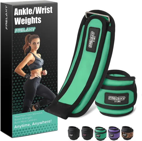 Miniatura 17 de Frelaxy Pesas de Tobillo y Muñeca para Mujeres, Hombres y Niños, Cómodas y Ajustables, Juego de Pesas para Piernas y Brazos para Caminar, Gimnasio