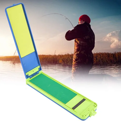 Miniatura 5 de Caja sublina de pesca plegable de doble cara, portátil, 2 capas, líneas sublinas, gancho de pesca, caja de almacenamiento, contenedor organizador