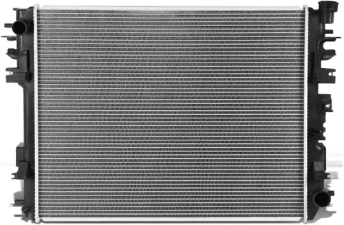 DNA Motoring CU13129 Refrigeración del motor del radiador de aluminio de 1 fila compatible con modelos 09-18 Ram 1500/2500/3500 AT, 55056858AC