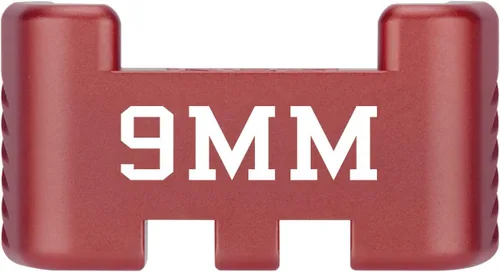Miniatura 44 de NDZ Performance Placa trasera de aluminio con asistencia deslizante para Glock 1-5 Glock 17 19 19 19 x 22 23 24 26 27 31 32 33 34 35 45 47 49, Rojo