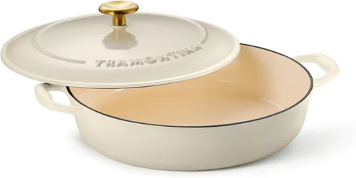Miniatura 19 de Tramontina Bestow Sartén Braseadora de Hierro Fundido Esmaltado con Tapa, 4 cuartos, Azul