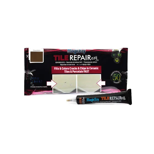 Miniatura 10 de MagicEzy Tile RepairEzy (Beige) - Kit de reparación de porcelana - Relleno resistente para reparación de astillas en azulejos, reparación