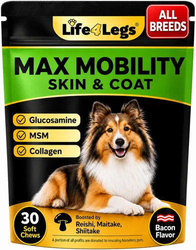 Soft Chews Suplemento de cadera y articulaciones para perros - Golosinas para aliviar el dolor en las articulaciones del perro - Glucosamina,