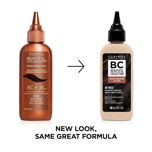 Miniatura 3 de Clairol Professional Beautiful Collection Semi-Permanent Hair Color with Zero Damage for All Hair Textures Packaging May Vary 18D marrón más oscuro