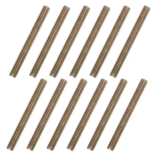 Miniatura 7 de uxcell 8 piezas de zinc de color totalmente roscado varilla 1/4"-20, 2" longitud, tornillo de rosca de acero al carbono para montaje de muebles