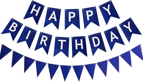 Miniatura 19 de Cartel de feliz cumpleaños con letras brillantes con purpurina para decoración de cumpleaños, suministros de decoración de fiesta (negro)