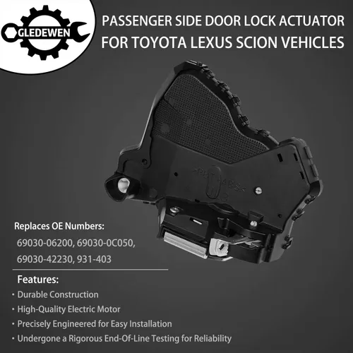 Miniatura 3 de Motor del actuador de cerradura de puerta delantero izquierdo del lado del conductor para Toyota 4Runner Camry Tundra Sequoia, Lexus ES350 GS350