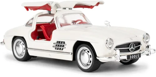 TGRCM-CZ 1955 300sl Juguete de coche vintage, 1/32 de juguete con función de sonido y luz, modelo de juguete para niños con función de retroceso,
